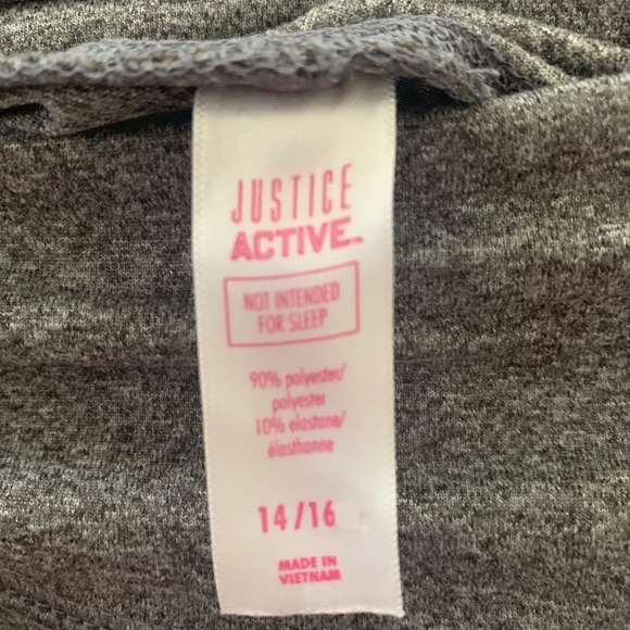 Girls Justice Leggings Gray Size 14/16 - Picture 5 of 6